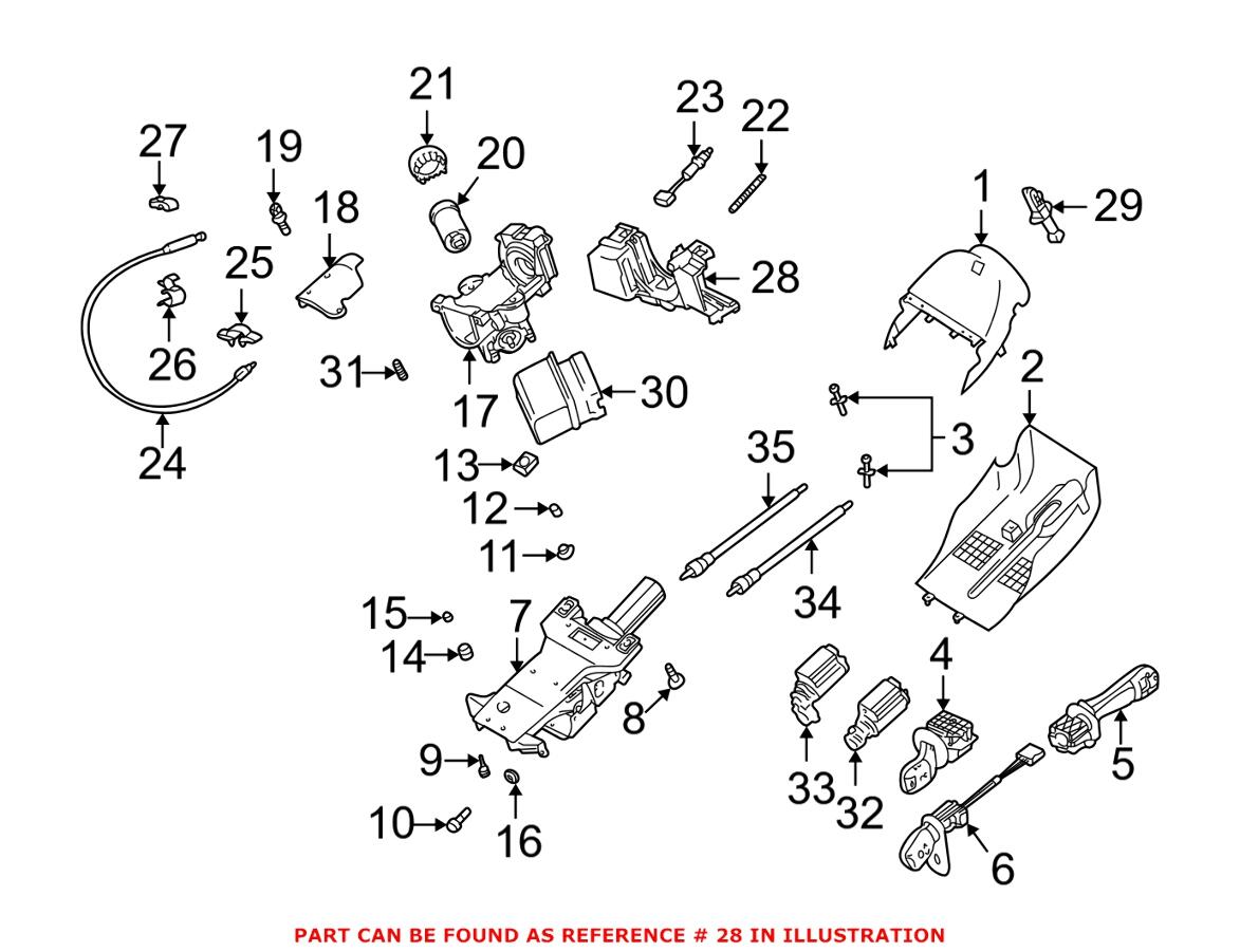 BMW Steering Column Switch Bracket 32311162088